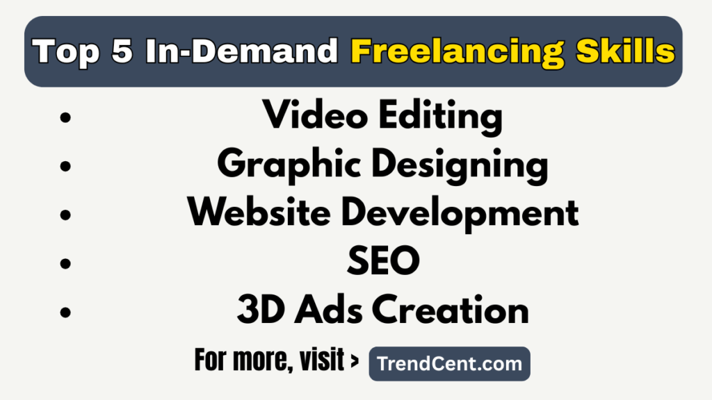 How to start Freelancing - Top 5 In-Demand Freelancing Skills